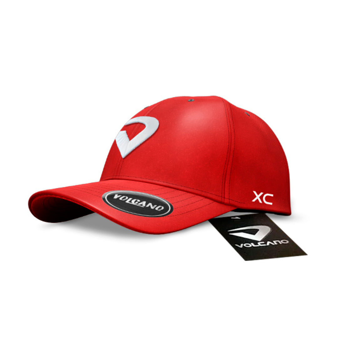 Boné Volcano Vermelho XC Aba Curva