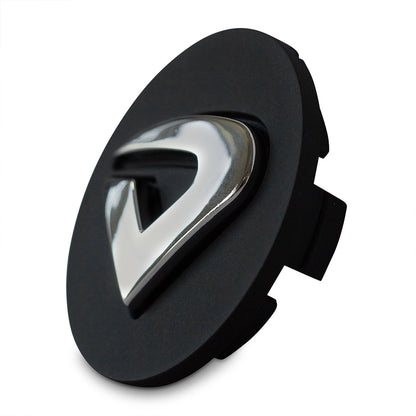 CALOTA VOLCANO 66,3mm  - (PRETA) - (conjunto: porta emblema mais emblema cromado)