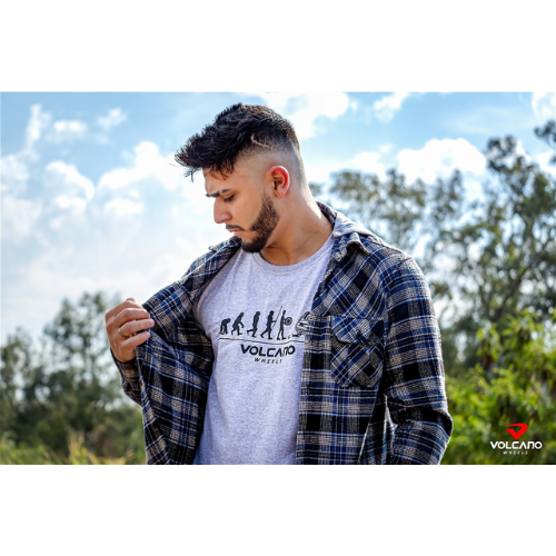 Camiseta Exclusiva Volcano Evolução cor Cinza