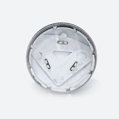 CALOTA VOLCANO 56mm - (PRETA) - (conjunto: porta emblema mais emblema cromado)