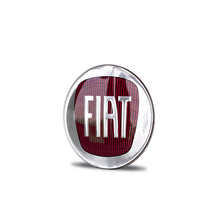 Porta emblema + Emblema Adesivo resinado logo marca FIAT Diâmetro 58mm (MP 66181 + MP 57974)