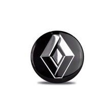 Porta emblema + Emblema Adesivo resinado logo marca Renault Diâmetro 58mm (MP 66198 + MP 57974)