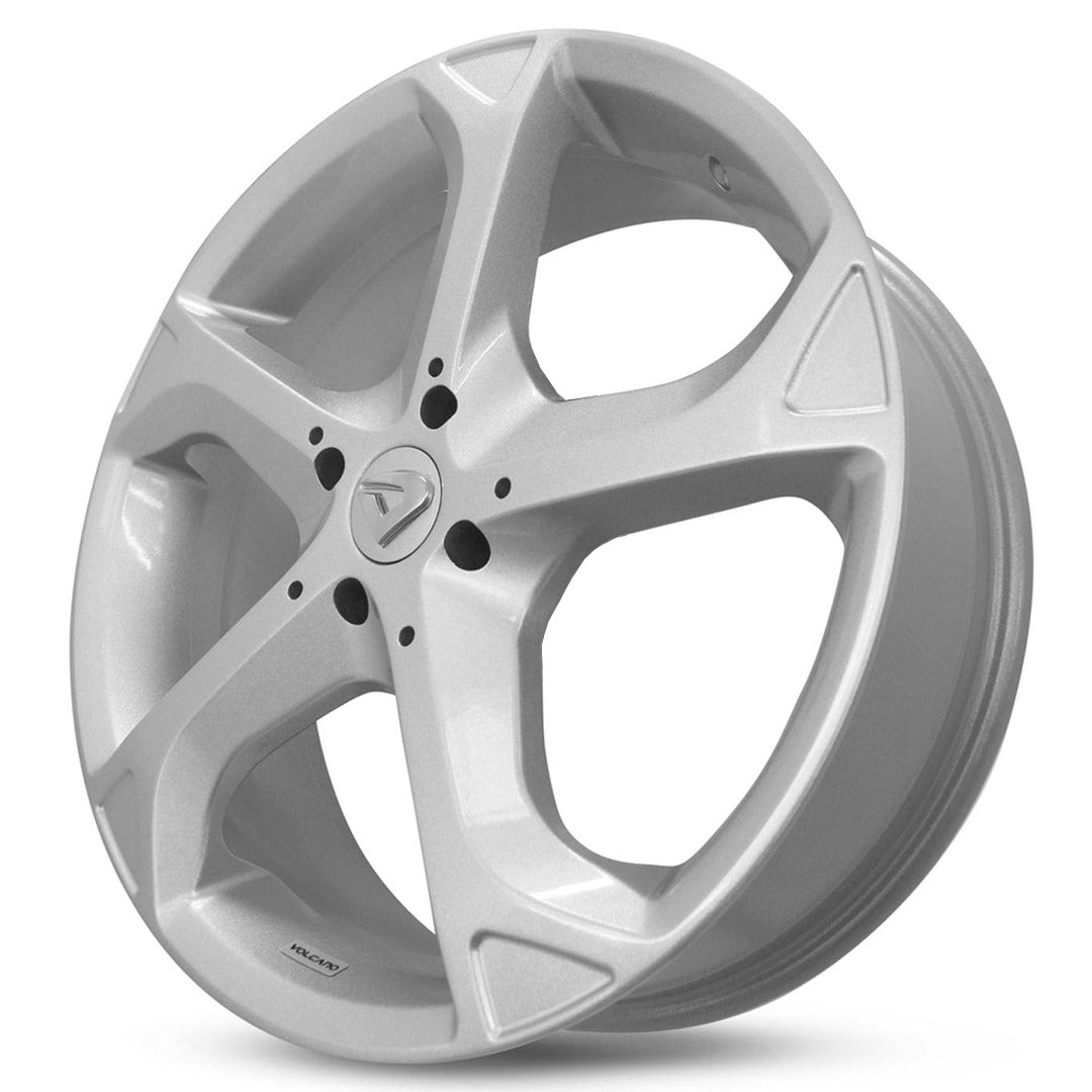 Roda ADVANCE Aro 17" tala 6"  Prata Brilhante + Brindes