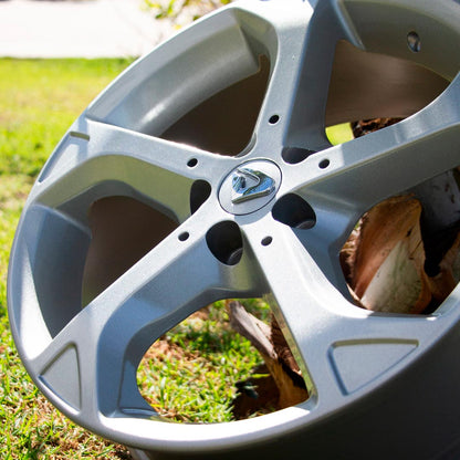 Roda ADVANCE Aro 17" tala 6"  Prata Brilhante + Brindes