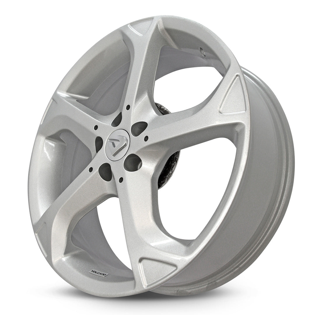Roda ADVANCE Aro 18" tala 7"  Prata Brilhante
