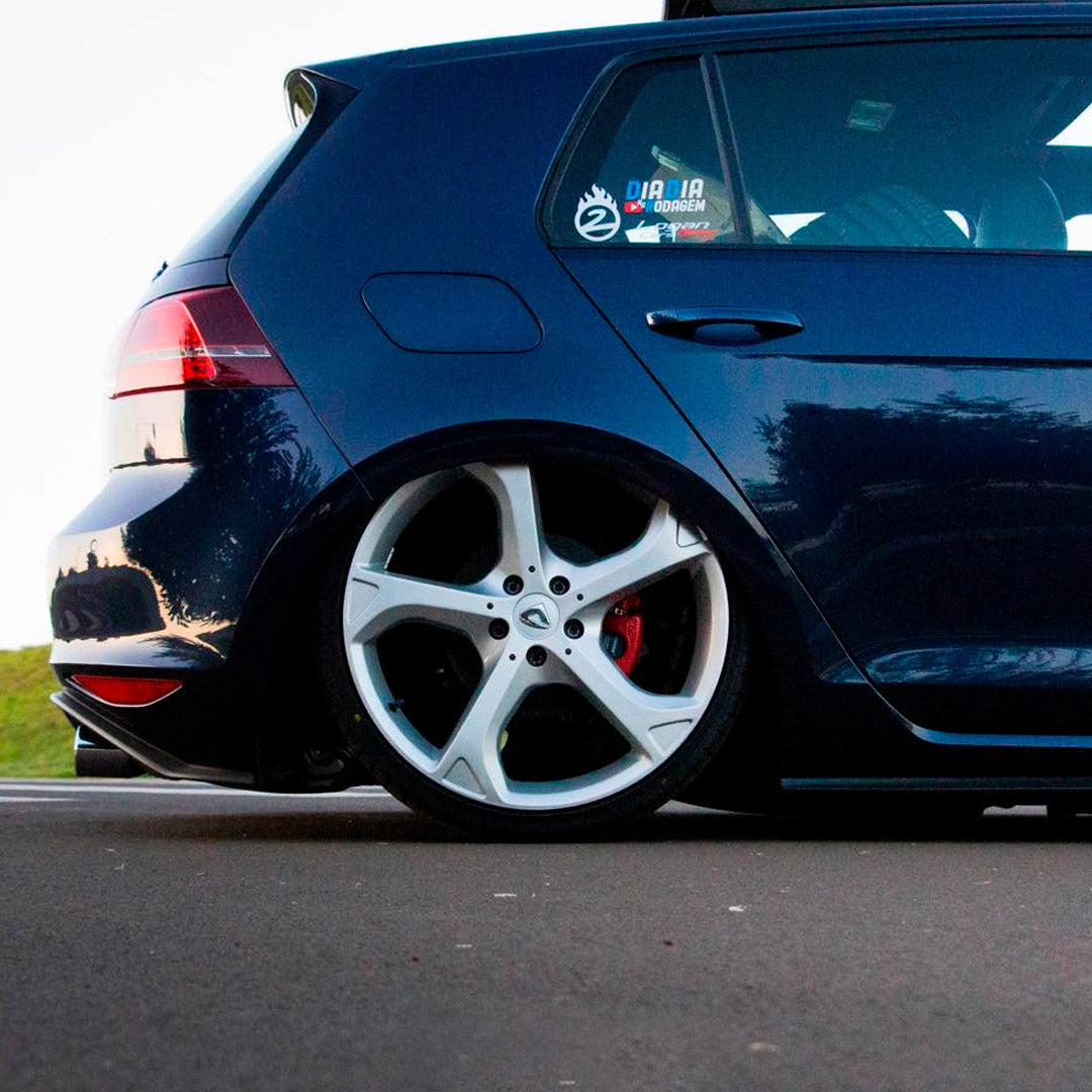 Roda ADVANCE Aro 20" tala 7,5"  Prata Brilhante