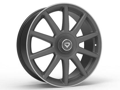 Roda Aro 16" tala 7" Volcano DAIMLER Grafite Fosco Diamantado