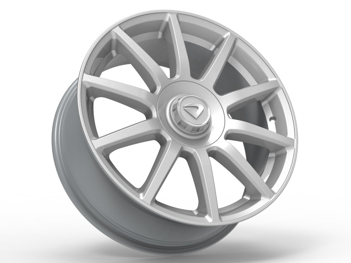 Roda Aro 16" tala 7" Volcano DAIMLER Prata Brilhante