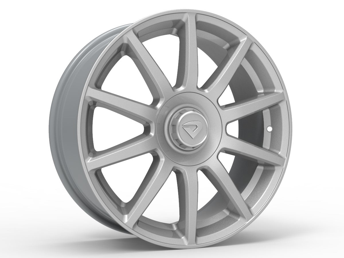 Roda Aro 16" tala 7" Volcano DAIMLER Prata Brilhante