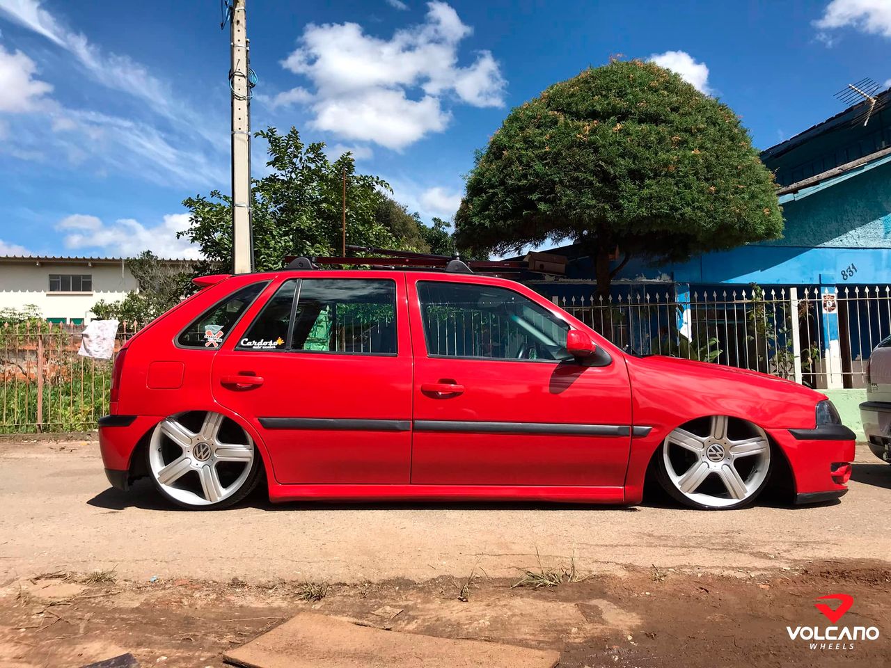 Roda Aro 18" Tala 6" Volcano SPACE Prata - Gol, Polo, Fox, Spacefox