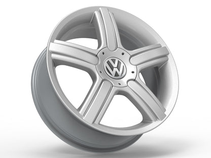 Roda Aro 18" Tala 6" Volcano SPACE Prata - Gol, Polo, Fox, Spacefox