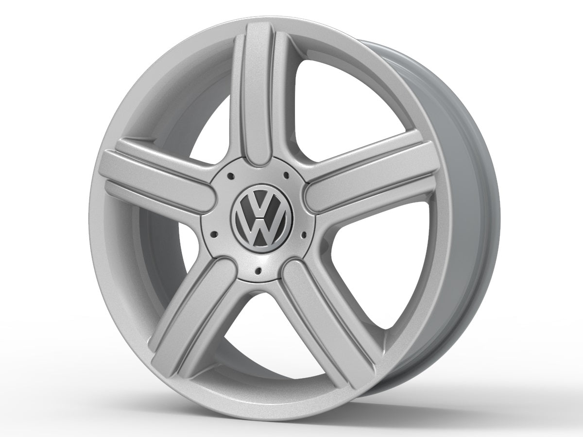 Roda Aro 18" Tala 6" Volcano SPACE Prata - Gol, Polo, Fox, Spacefox