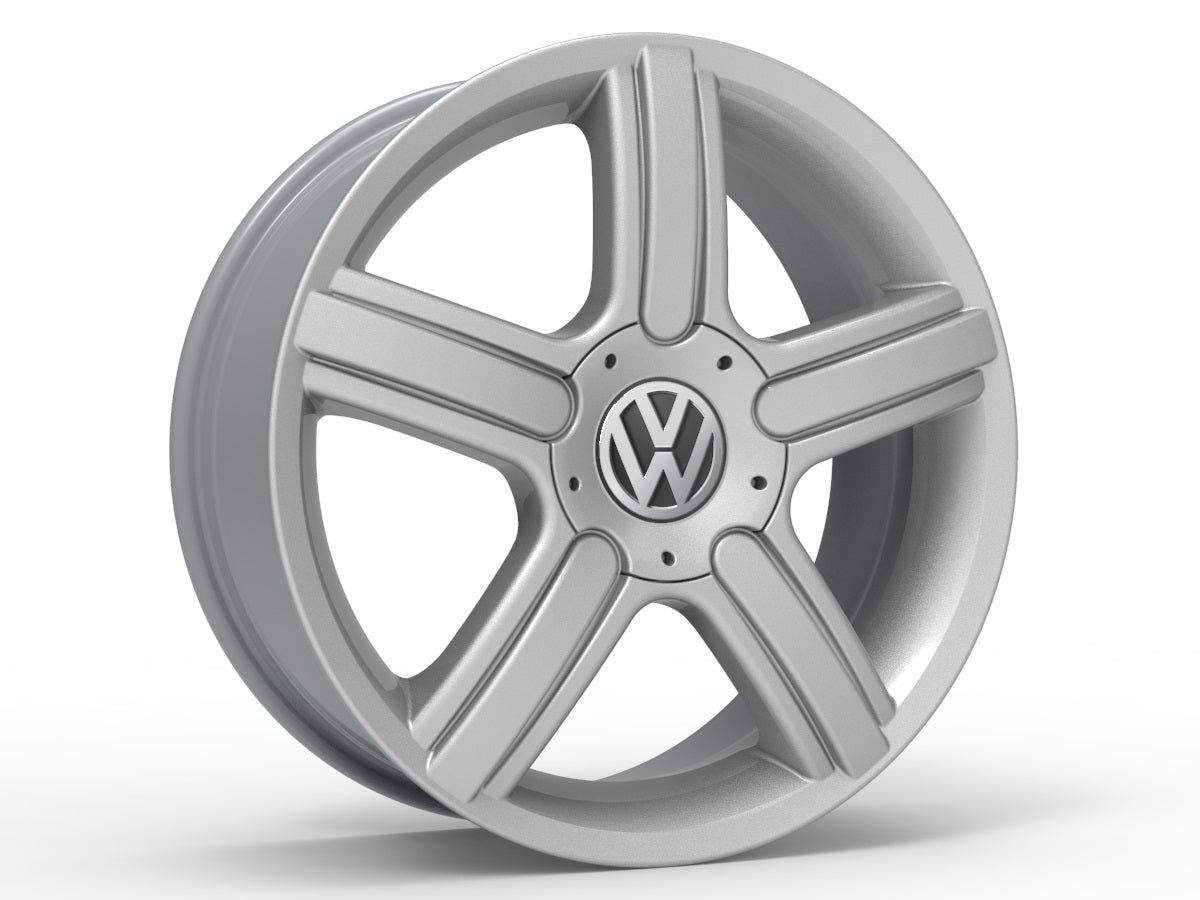 Roda Aro 18" Tala 6" Volcano SPACE Prata - Gol, Polo, Fox, Spacefox