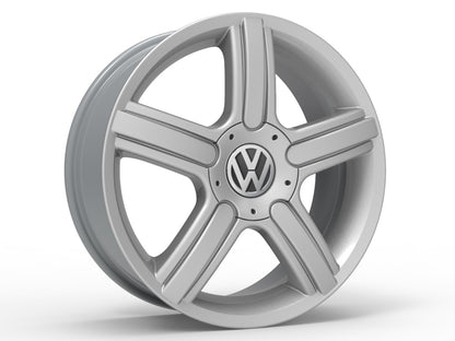 Roda Aro 18" Tala 6" Volcano SPACE Prata - Gol, Polo, Fox, Spacefox