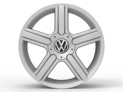 Roda Aro 18" Tala 6" Volcano SPACE Prata - Gol, Polo, Fox, Spacefox