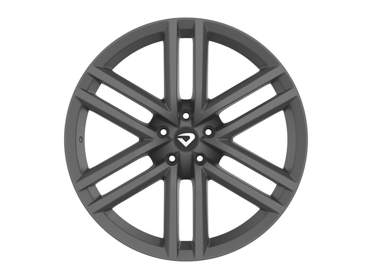 Roda Aro 22" Tala 8,75 New Strong Six Amarok Grafite Fosco furação 5x120mm Et35