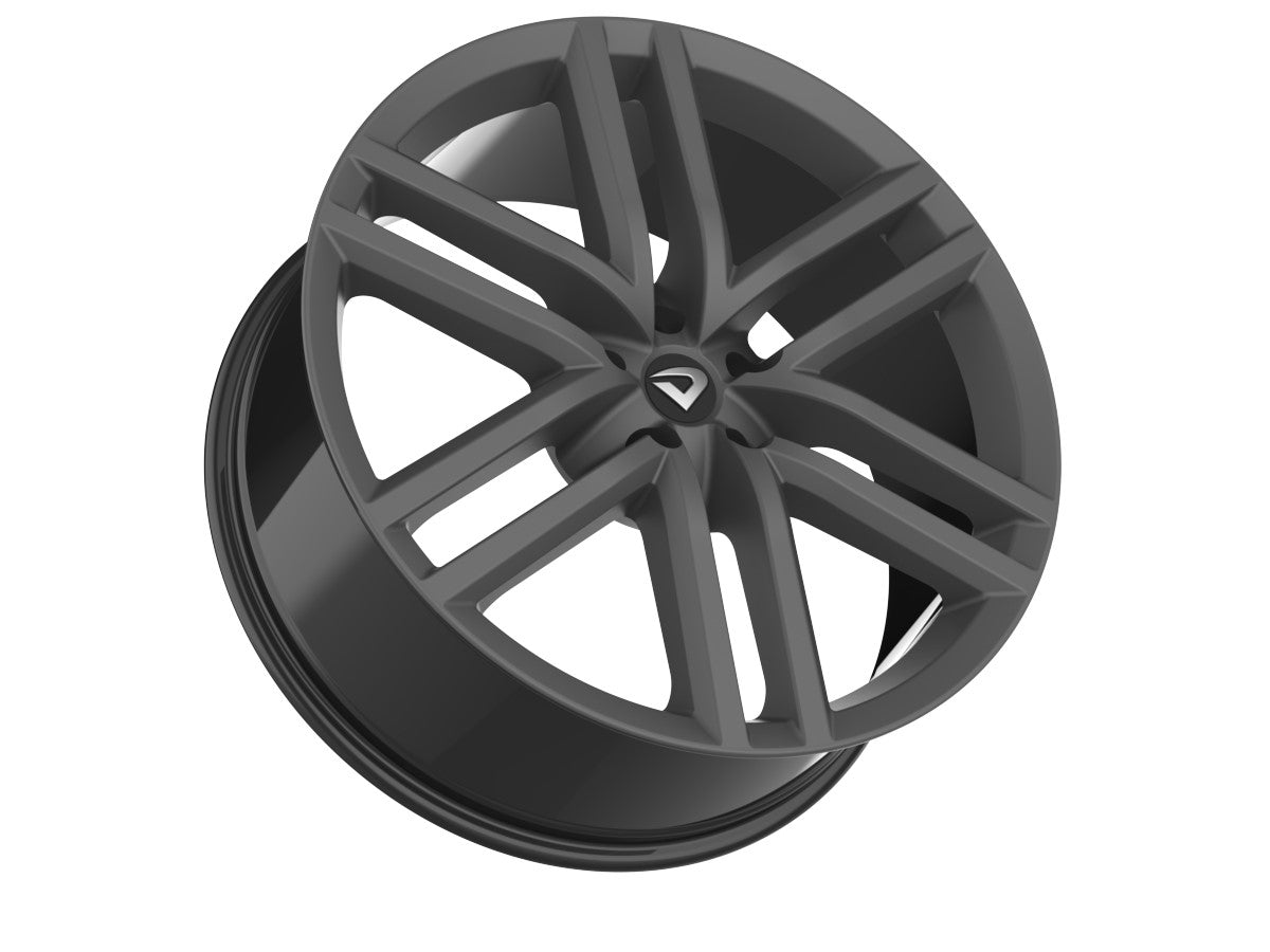Roda Aro 22" Tala 8,75 New Strong Six Amarok Grafite Fosco furação 5x120mm Et35