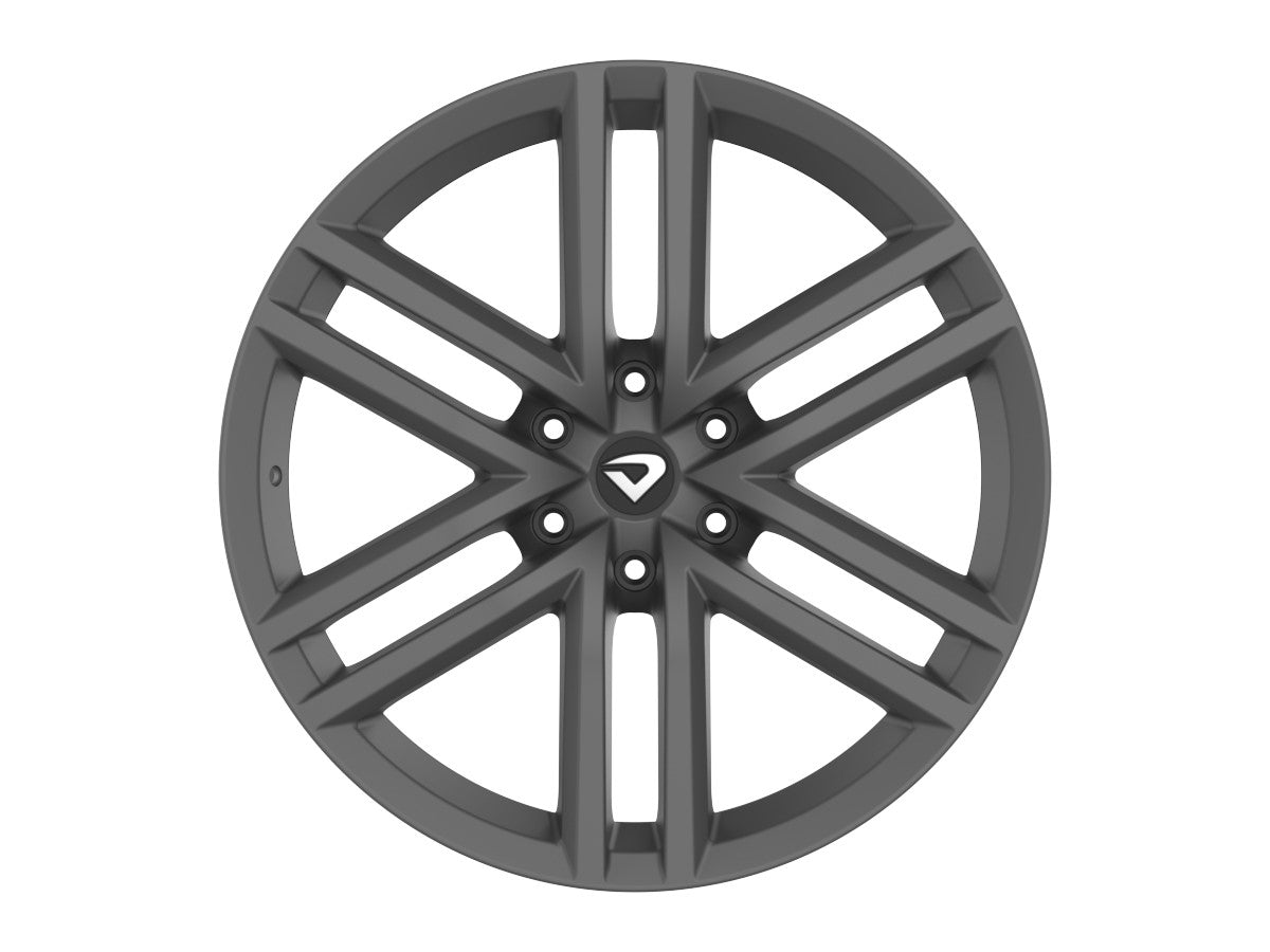Roda Aro 22" Tala 8,75 New Strong Six Hilux Grafite Fosco furação 6x139,7mm Et35