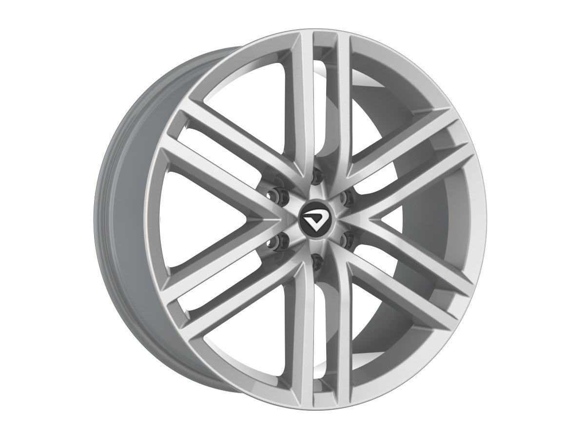 Roda Aro 22" Tala 8,75 New Strong Six S10 Prata Brilhante furação 6x139,7mm Et35