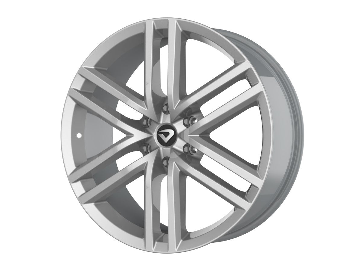 Roda Aro 22" Tala 8,75 New Strong Six S10 Prata Brilhante furação 6x139,7mm Et35