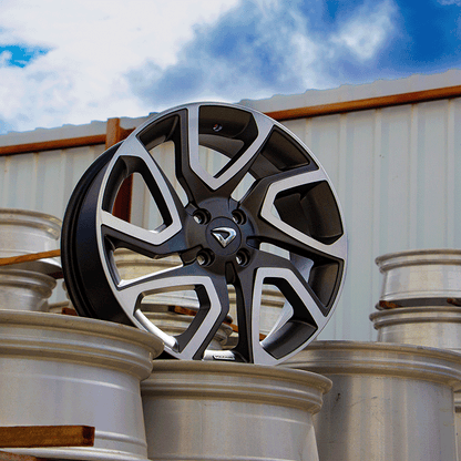 Roda DISCOVERY Aro 17" Tala 6" -  Diamantada Total Grafite Fosco + Brindes