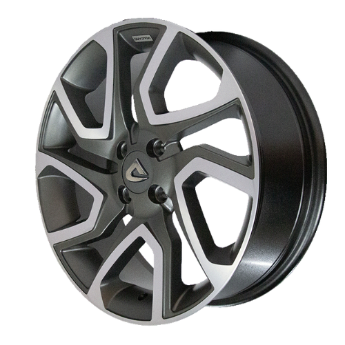 Roda DISCOVERY Aro 17" Tala 6" -  Diamantada Total Grafite Fosco + Brindes