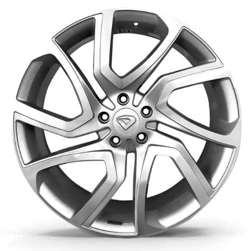 Roda DISCOVERY Aro 17" Tala 6" -  Diamantada Total Prata Brilhante