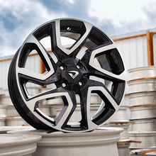 Roda DISCOVERY Aro 17" Tala 6" -  Diamantada Total Preto Brilhante