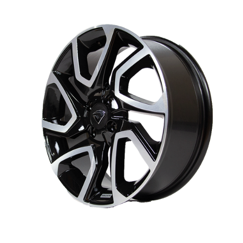 Roda DISCOVERY Aro 17" Tala 6" -  Diamantada Total Preto Brilhante