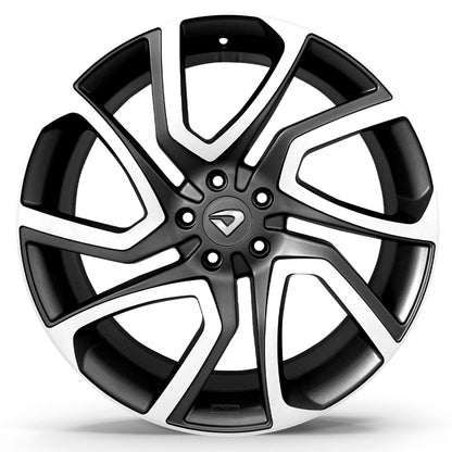 Roda DISCOVERY Aro 18" tala 6"  -  Diamantada Total Grafite Fosco