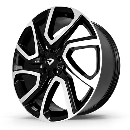 Roda DISCOVERY Aro 18" tala 6"  -  Diamantada Total Preto Brilhante + Brindes