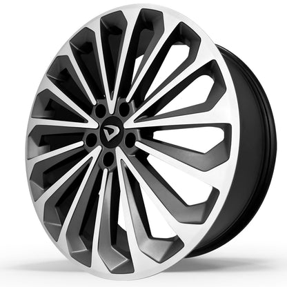 Roda E-TRON Aro 20" tala 7,5"  - Diamantada Total Grafite Fosco