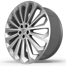 Roda E-TRON Aro 20" tala 7,5"  - Diamantada Total Prata Brilhante