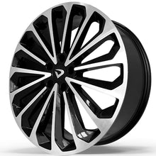Roda E-TRON Aro 20" tala 7,5"  - Diamantada Total Preto Brilhante