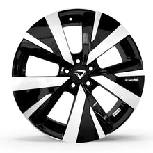 Roda GTE 50 Aro 18" tala 6"  Diamantada Total Preto Brilhante