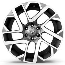 Roda INVICTUS Aro 22" tala 8x75" - Diamantada Total Grafite Fosco