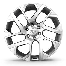Roda INVICTUS Aro 22" tala 8x75" - Diamantada Total Prata Brilhante