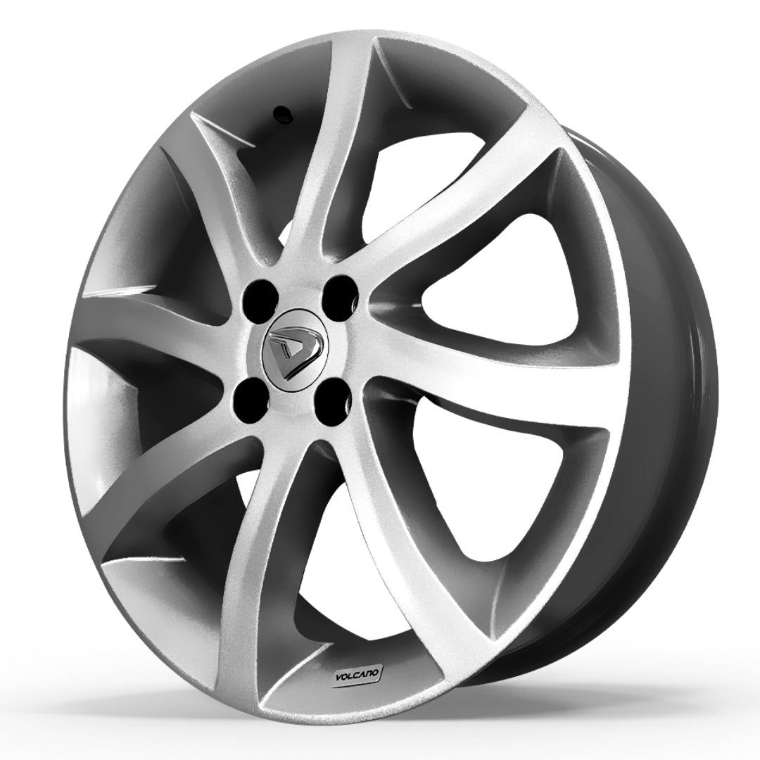 Roda SIENA Aro 17" tala 6"  -  Prata Brilhante + Brindes