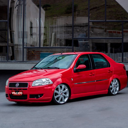 Roda SIENA Aro 17" tala 6"  -  Prata Brilhante + Brindes