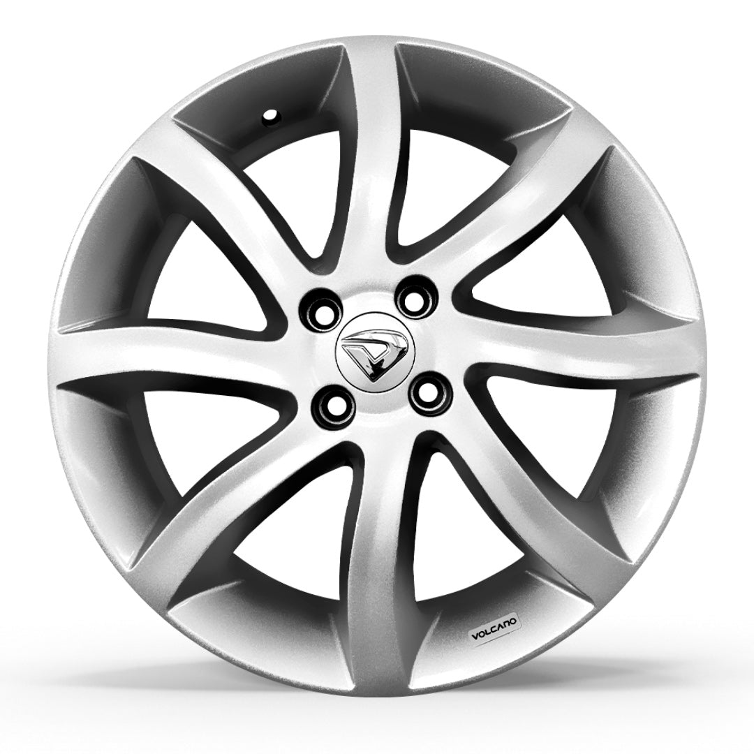 Roda SIENA Aro 17" tala 6"  -  Prata Brilhante + Brindes