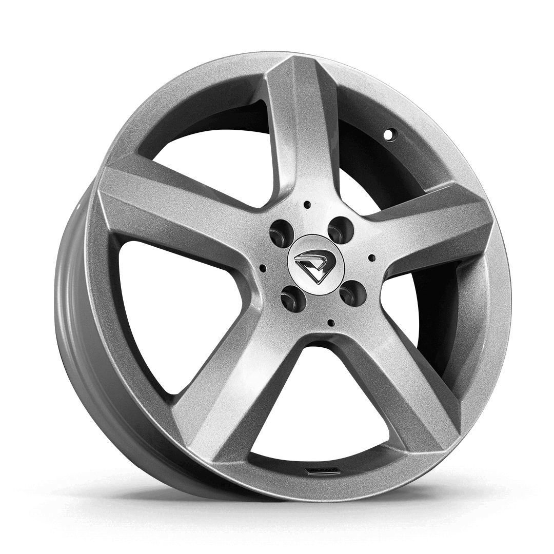 Roda SLK Aro 18" Tala 6" - Prata Brilhante