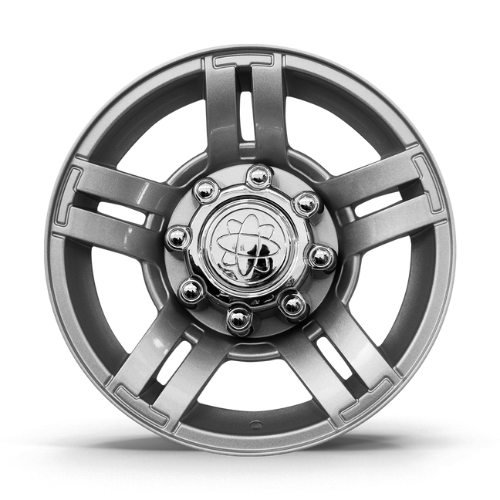 Roda SUPER DUTY Aro 18" tala 7"  -  Prata Brilhante