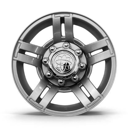 Roda SUPER DUTY Aro 18" tala 7"  -  Prata Brilhante