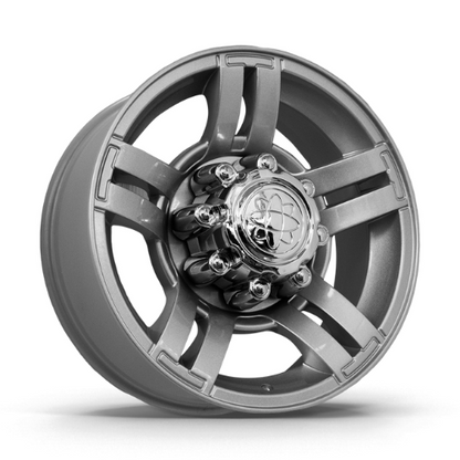 Roda SUPER DUTY Aro 18" tala 7"  -  Prata Brilhante