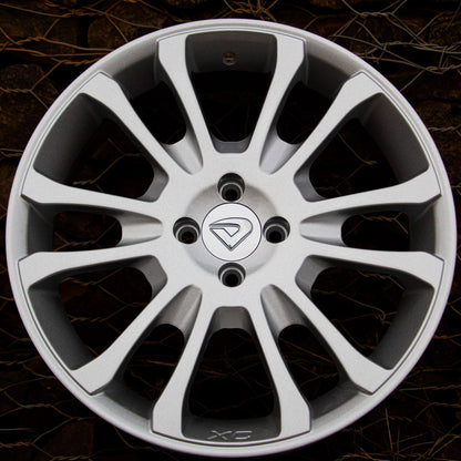 Roda THOR Aro 17" tala 6"  Prata Brilhante