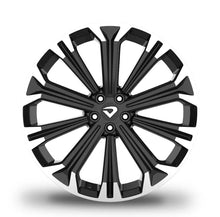 Roda Volcano ATLANTA GR Aro 18" tala 6" Diamantada Borda Preto Brilhante