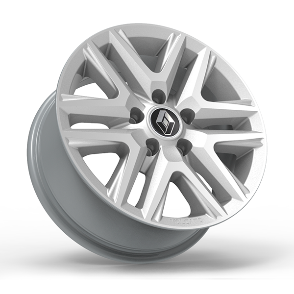 Roda Volcano ATTACK 16" OROCH Aro 16" tala 7" Prata diamantado