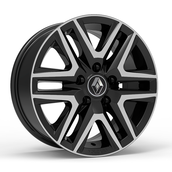 Roda Volcano ATTACK 16" OROCH Aro 16" tala 7" Preto Diamantado