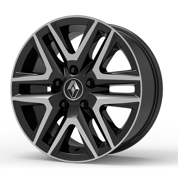 Roda Volcano ATTACK 16" OROCH Aro 16" tala 7" Preto Diamantado