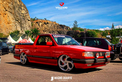 Roda Volcano CONCEPT Aro 17" tala 6" Prata + Brindes